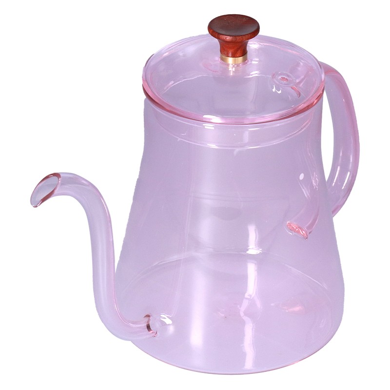 Coffee Kettle Glass Coffee Pot 600ML Coffee Drip Kettle Long