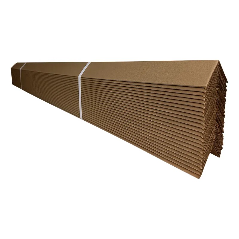 Esquineros De Cartón Kraft 2x2x1.2m Cal. 120 - 50 Piezas