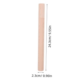 Operitacx Wood Storage Tube with Cap Cylindrical Beech Wood Mailing Tube for Posters Certificates Blueprints and Art Prints Document Holder for Secure Storage and Transport