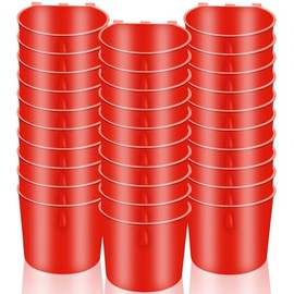 30 tazas de agua con alimentador de gallinero, tazas de jaula de 8 onzas, tazas de jaula para pollo, tazas para jaulas, comederos colgantes de pájaros, tazón de agua para periquitos para