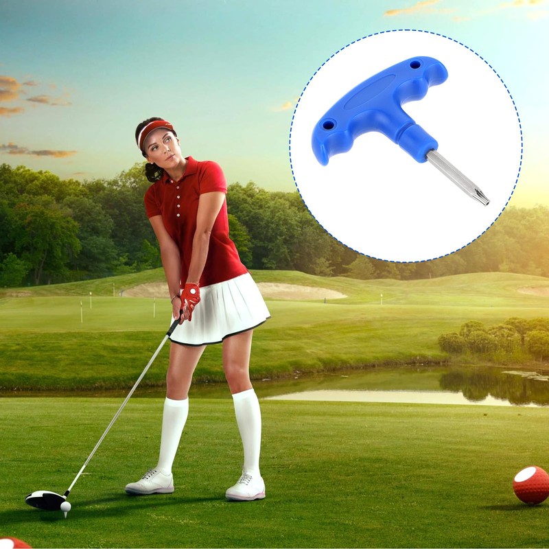 Piriuuo Golf Driver Tool Golf Wrench Metal Golf Torque Wrench