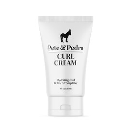 Pete & Pedro Curl Cream - Definer Y Amplificador De Cabello Rizos Hidratantes Para Hombres Y Mujeres | Brillo Natural Y Rizos Y Ondas Fuertes, Reducto