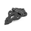 Renovators Supply Manufacturing Cabinet Hinges 2 in. Black Wrought Iron