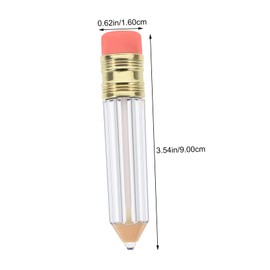 SAFIGLE 12Pcs Refillable Pencil Shaped Lip Gloss Tubes Clear Mini Cosmetic Containers Reusable Design for Lip Balm Shower Gel Body Lotion Durable