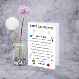 First Day of School Cards Back to School Supplies Inspirational Religious Christian Gifts for Kids Dorm Room Essentials for Guys Girls Boys Kindergarten Preschool 1st 2nd 6th Grade High School College