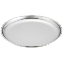 Endoshoji BML03018 Small Plate, Commercial Use, Round Plate for Market, 7.1 inches (18 cm), 18-0 Stainless Steel, Made in Japan