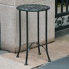 International Caravan Mandalay 16-inch Patio Side Table - Hammered Verdi