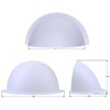 Abeicy 4 Packs Opaque Half Shades for Recessed Light Covers,