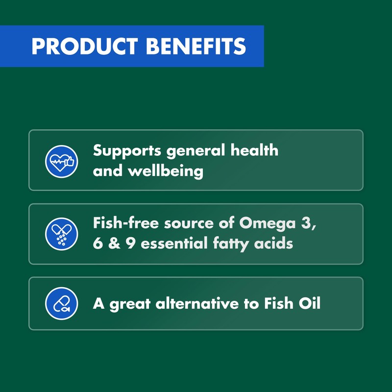 Nature's Own Plant Based Omega Capsules 125 - Contains 1000mg