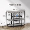 Zarler Bar Table Cabinet, Home Mini Bar Cabinet for Liquor,