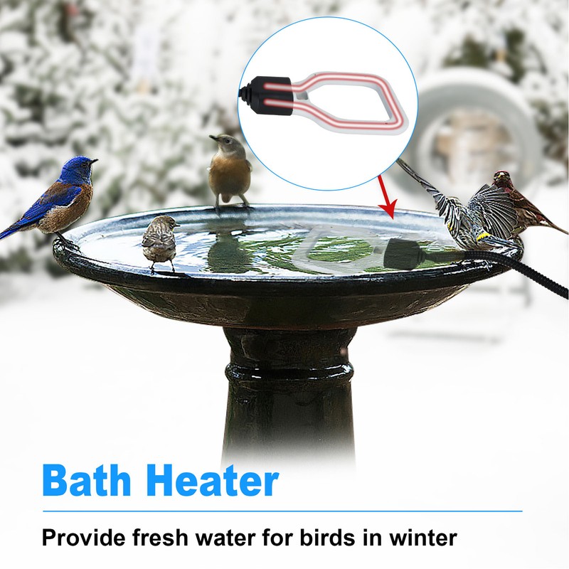 Chicken Waterer Deicer Aluminum Animal Cow Waterer Deicer Livestock Waterer