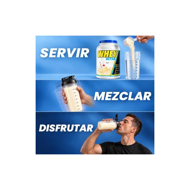 BHP NUTRITION WHEY ULTRA Proteína de Suero, Vainilla, 2 LBS
