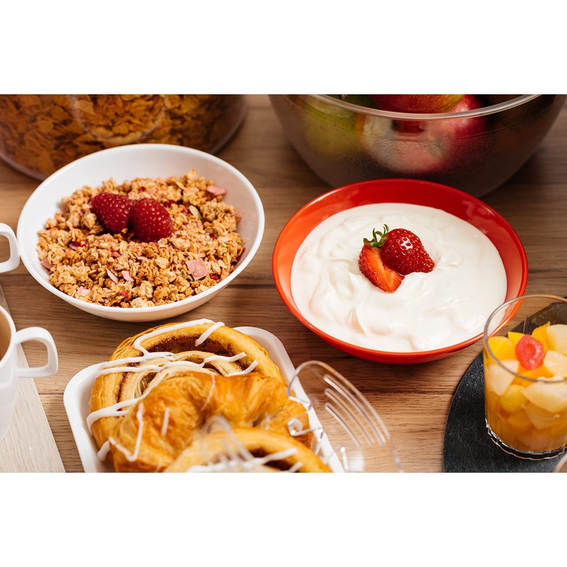 Harfield 15cm Polycarbonate Plastic Bowl - Summer Blue (Pack of