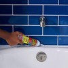 Flex Shot Rubber Adhesive Sealant Caulk, 8-oz, White