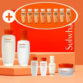 Sulwhasoo Jaumm 2 types special + Sulwhasoo Jaumsu water/emulsion 90ml each (6 sets of 15ml) set / 설화수 자음 2종 기획+ 설화수 자음수/유액 각90ml (15ml 6세트) 세트