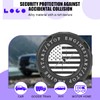 Sandfren Car Push Start Button Cover, Zinc Alloy America Flag