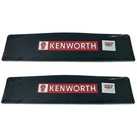 Kenworth Motors 6" x 24" OEM Semi Truck Rubber Mud Flap-Quarter Fender Flaps-Set of 2