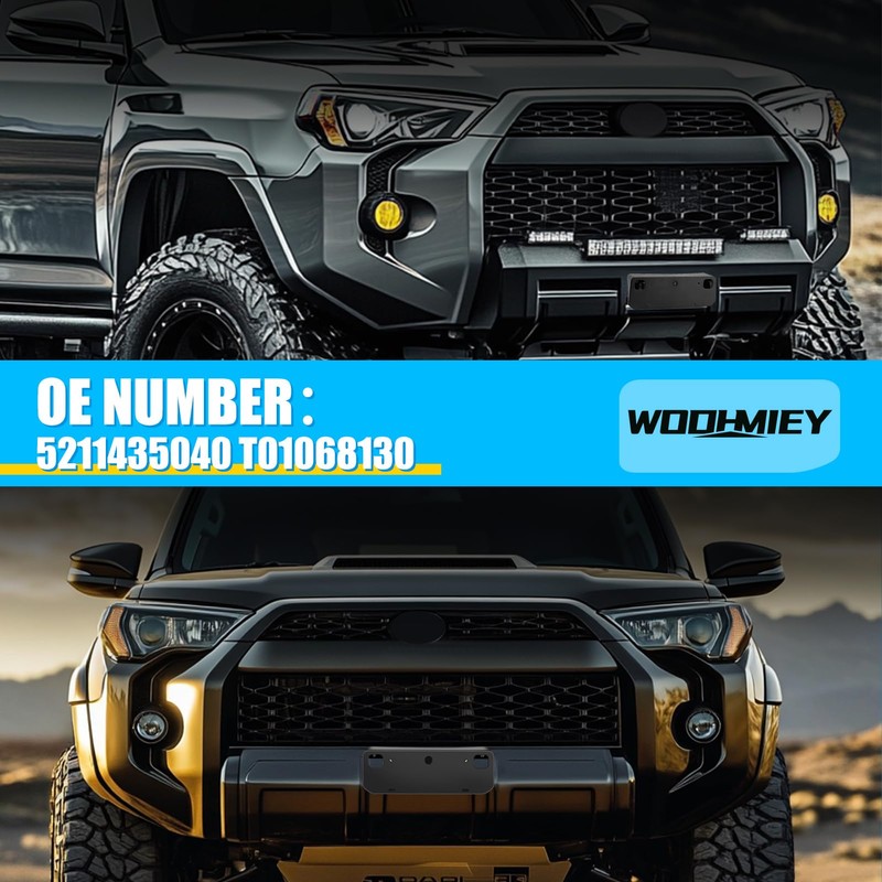 WODHMIEY Front License Plate Bracket, Fit for 4Runner 2010-2024+, Front