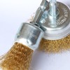 Hiqalty 6PCS Brass Wire Wheel Brush Kit for Drill,Crimped Cup