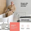 Medical King Sliding Shower Transfer Bench, Adjustable Height, Holds Up