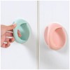 nanaxagly 4 Pcs Self-Adhesive Round Plastic Handles Pull Knob, Multipurpose