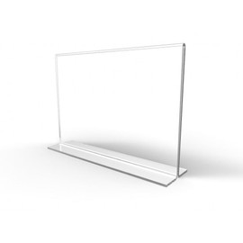 Dazzling Displays 6 x 4 Acrylic Sign Holder - Clear Bottom Load Paper Holder, Acrylic Sign Holder for Offices, Restaurants, and Retail Spaces (6-Pack)
