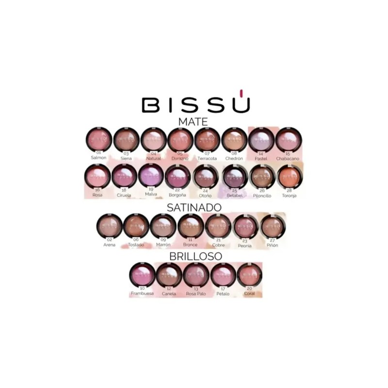 Rubor Profesional Bissú Tono Del Maquillaje 10 - Frambuesa