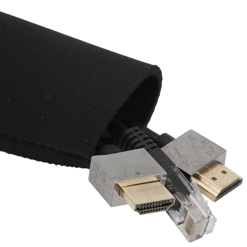 4Pcs Cord Organizer Management Sleeve Cable Cover with Zipper Protective