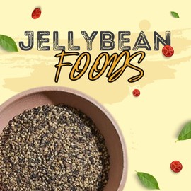Jellybean Foods Gabby's Black Pepper - Cracked Black Pepper - Ground Black Pepper - Bold Flavor Black Pepper - Black Pepper for Grinder - Black Peppercorn (4 oz)