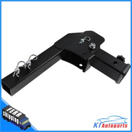 Love4kiki-Direct 2'' Folding Trailer Hitch Wheelchair Carrier Adapter 500 LB Shank Mount Cargo