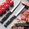 LIANYU 36-Piece Black Flatware Set with Steak Knives, Stainless Steel