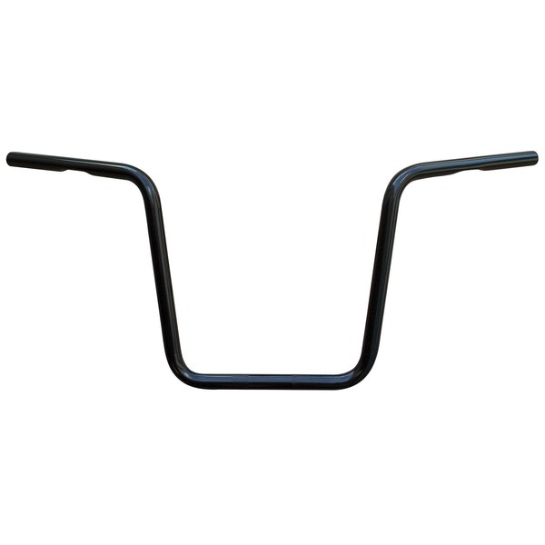 Ultima¨ 1" Black Knurled Handlebars, 16Ó Ape hanger. Knurled &