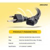 (5-Pack) 25ft. Universal PC Power Cord - 3 Prong AC