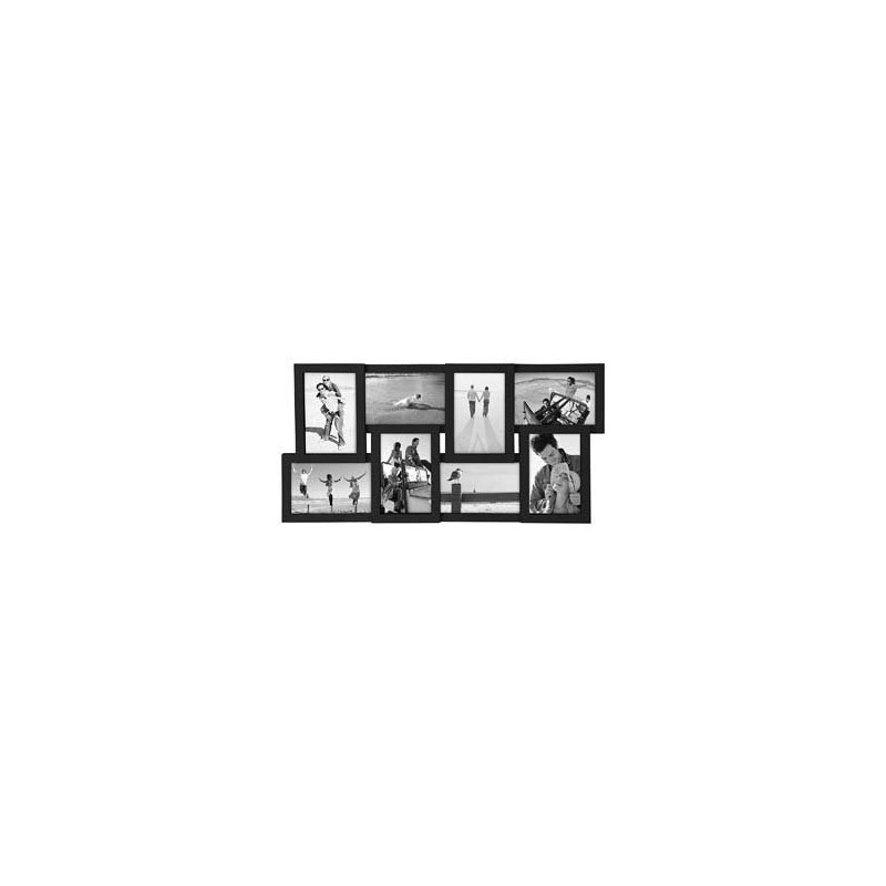 Malden International Designs Puzzle 8-Way Opening Plastic Picture Frame Collage,