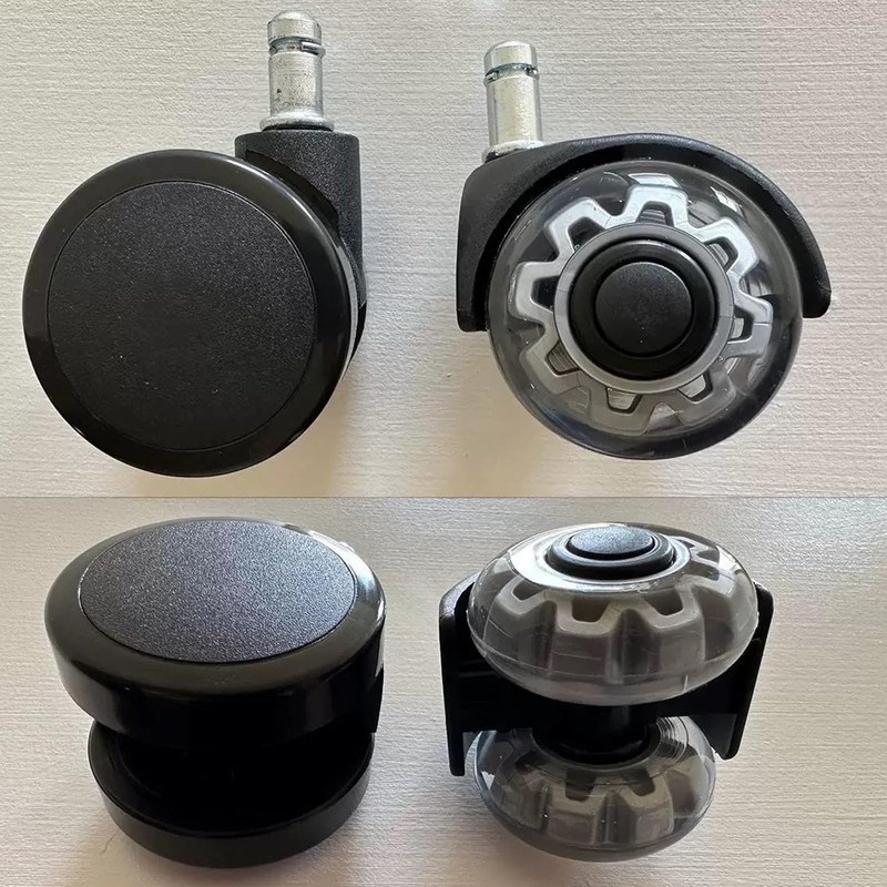 GIONAR Office Chair Wheels Set of 5, 11x22mm Rubber Castors