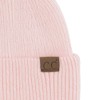 C.C Double Cuff Beanie for Women Unisex - Angora Stretchable