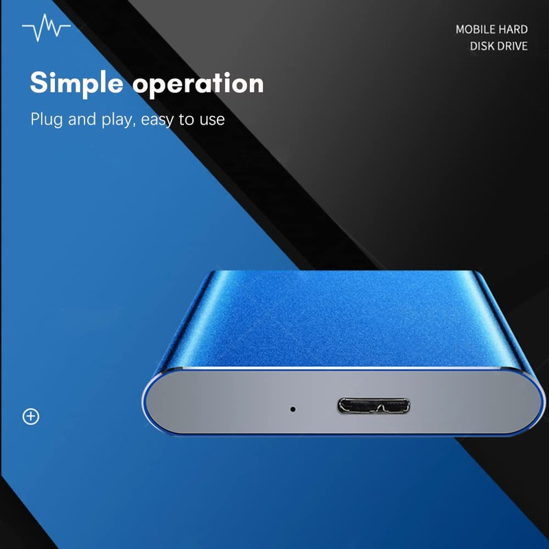 1TB USB3.0 Portable Hard Drive 2.5 Inch Metal External HDD