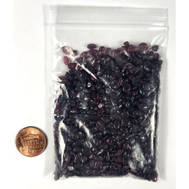 HQRP 100g (3.5oz) Deep Red Garnet Almandine Pyrope Small Tumble Stone Pebbles Polished Natural Gem Quality Sparkling Gemstone Crystal Mineral Specimens - 1 Bag