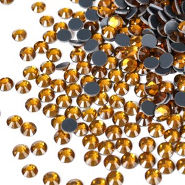 YHMQ DU 1440 Pcs Rhinestones, Hotfix Glitter Stones, Yellow Gold, SS6, Mini, 2 mm, for Crafts (SS6, Gold and Yellow)