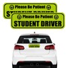 UZZH 2PCS Student Driver Sticker Magnet for Car, Removable Reflective New Drivers Sticker Safety Warning Decal, Please Be Patient Student Driver Magnet Signs for Car Door/Trunk/Hood/Bumpe (Green)