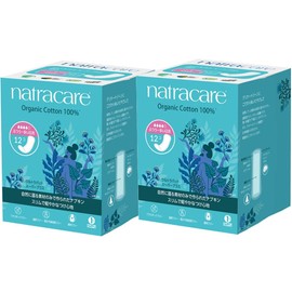 Natracare NC3117 Sanitary Napkins, Organic, Ultra Pad, Super Plus, For Regular and Heavy Daily, No Feathers, Pack of 12, Set of 2
