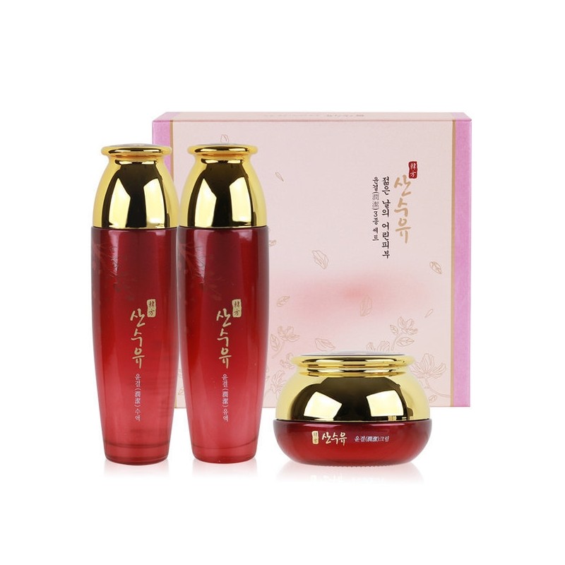 Cornus officinalis Yungyeol 3-piece set / Women's set. Oriental cosmetics