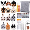 RMTIME Needle Felt Kit 12 Pieces Doll Making Wool Needle