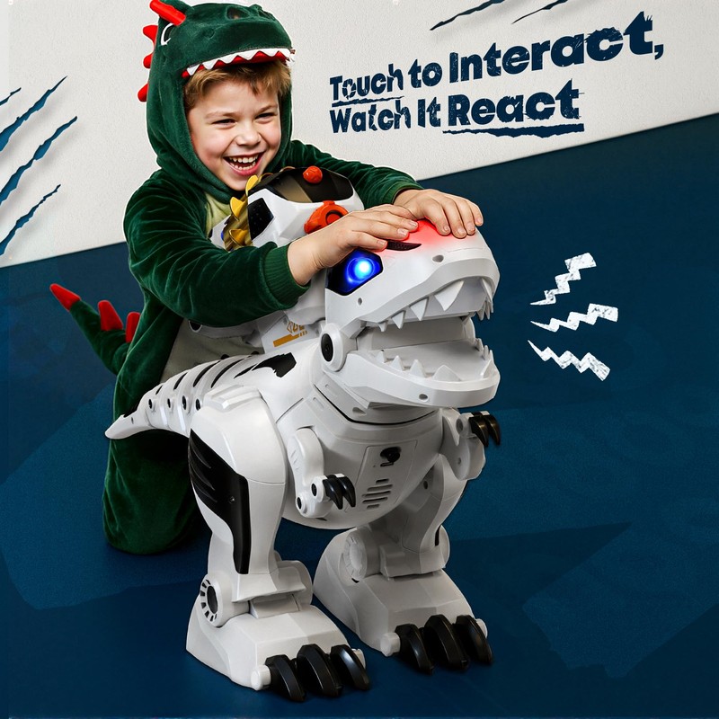 Ruko 8809 Remote Control Robot Dinosaur Toys for Kids, Large