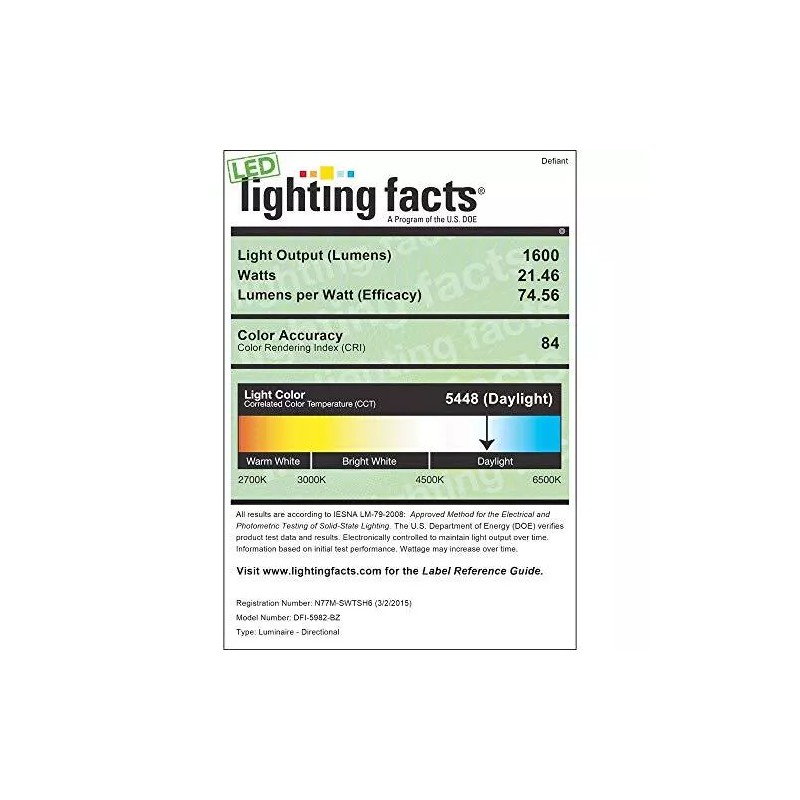 Defiant 180 Degree Bronze Motion Outdoor Integrated LED Security Light