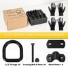 4-Pack 1/2-Inch Heavy Duty Bolt-On Forged D-Ring Shackles - 12,000Lbs