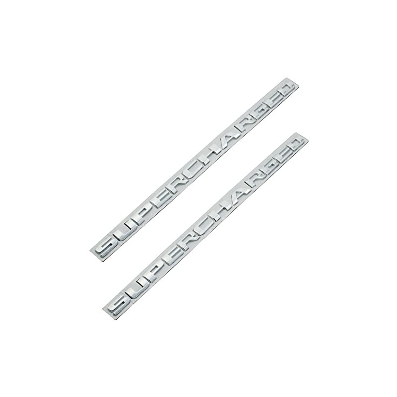 2X Supercharged Letter Emblem Metal Badges Nameplate Logo (Chrome)