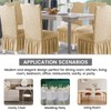 Fhberni Elastic Dining Chair Covers 2 Pack - Stretch Washable