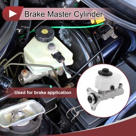 HEROFFIX Brake Master Cylinder with Reservoir No.4720133030 for Toyota Camry 1992-1994 Hydraulic Master Cylinder Silver Tone,White Aluminum Alloy,Plastic 1 Pc