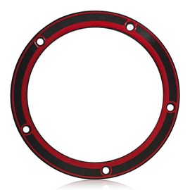 SWQS Derby Cover Gasket for Harley Touring Dyna Electra Glide Softail Fatboy FXD 1999-2016, 5 Holes Twin Cam Derby Cover Gasket Replacement Parts 25416-99X Compatible with Harley